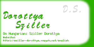 dorottya sziller business card